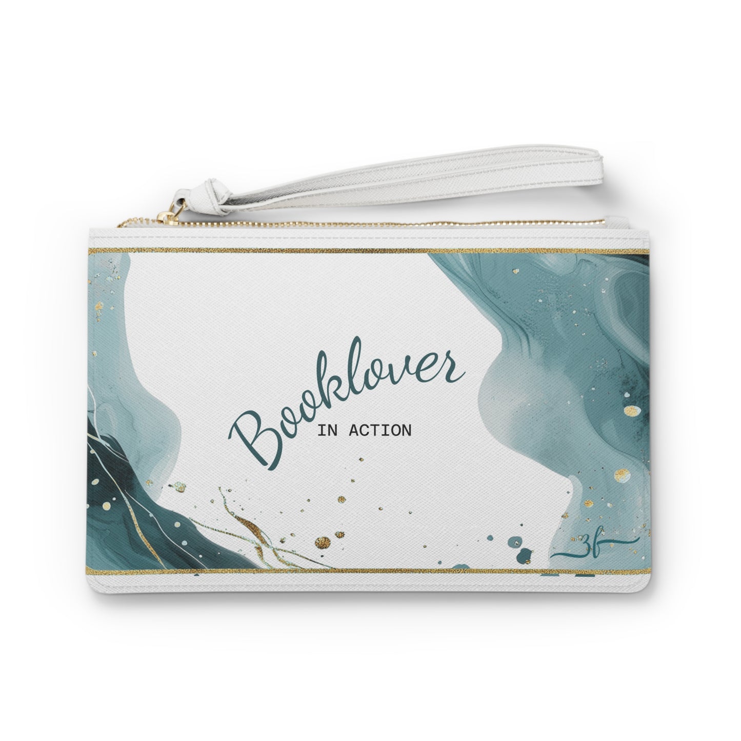 Booklover Clutch ZEILENFLUSS – cooles Accessoire für alle, die Bücher lieben, perfekt als Geschenk, für den Buchclub und für jeden Tag
