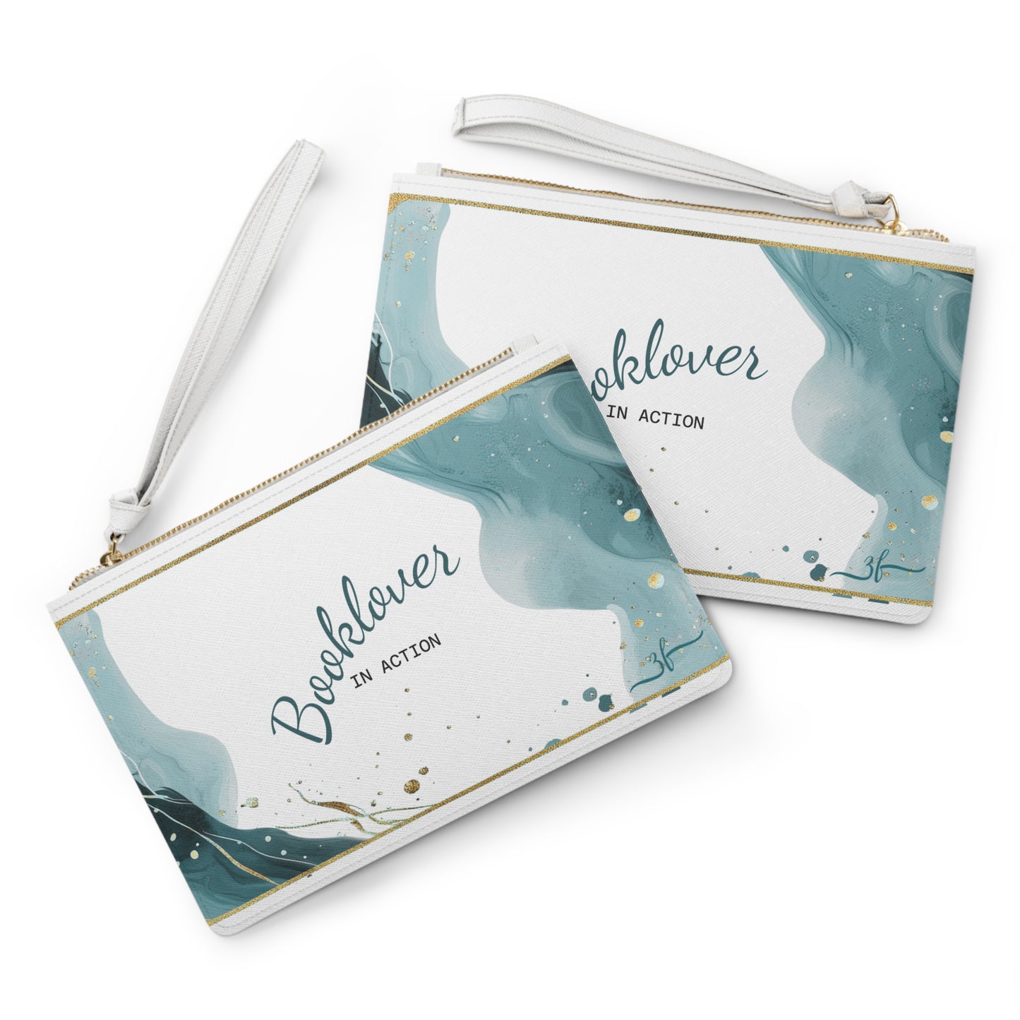 Booklover Clutch ZEILENFLUSS – cooles Accessoire für alle, die Bücher lieben, perfekt als Geschenk, für den Buchclub und für jeden Tag